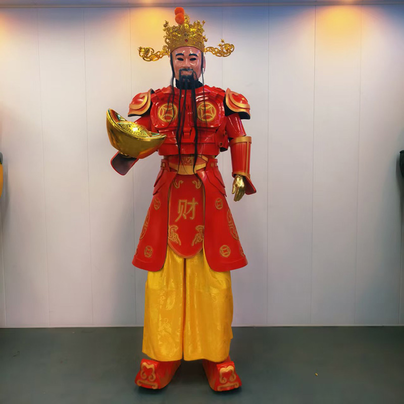 招财财神开业庆典穿戴机甲