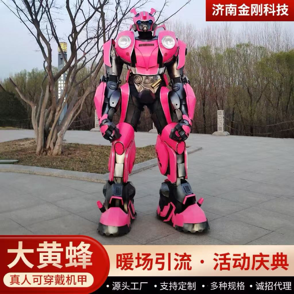 粉色甲壳虫大黄蜂机器人盔甲道具服